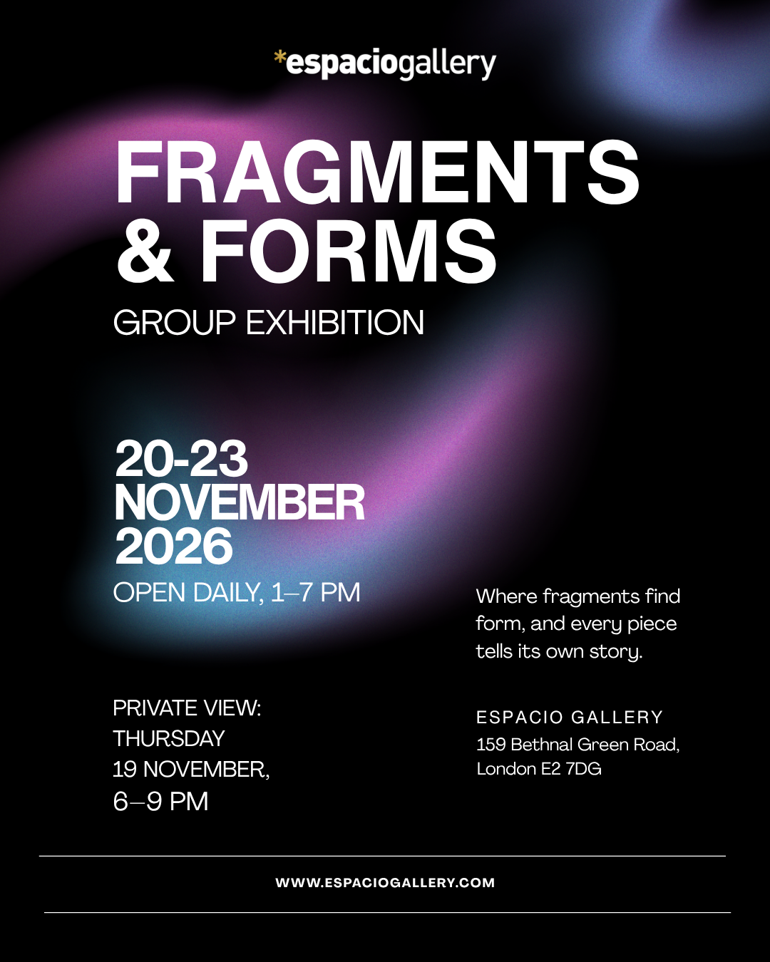 FRAGMENTS & FORMS – GROUND FLOOR PARTICIPATION