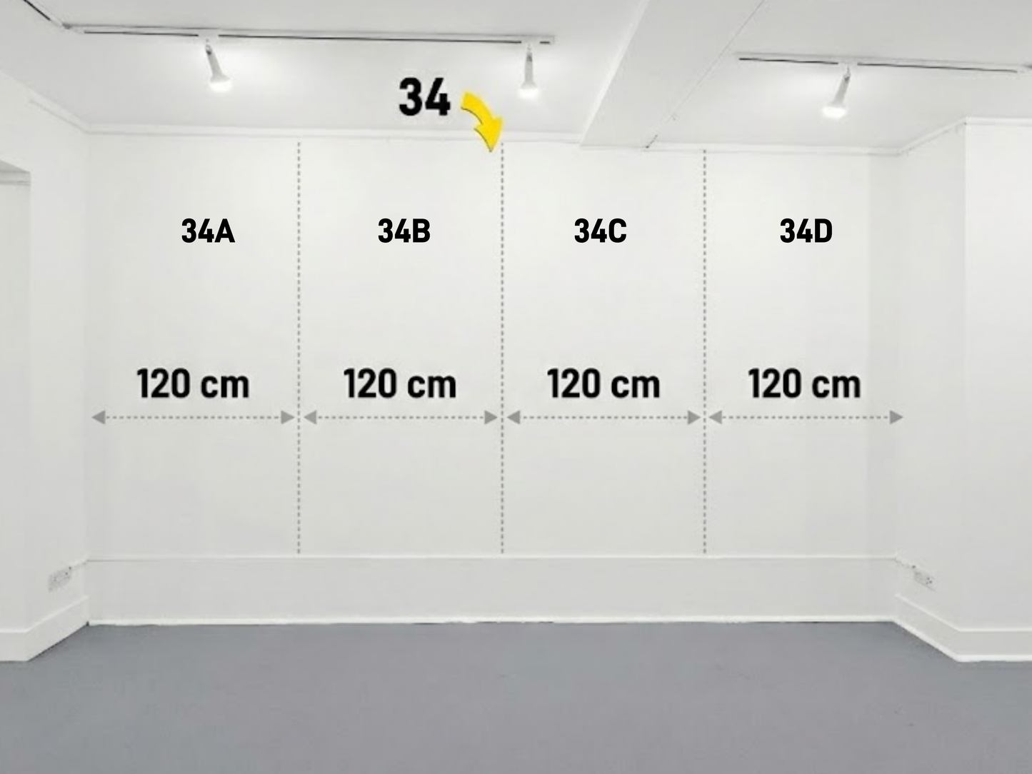 Wall 34C – 120 cm