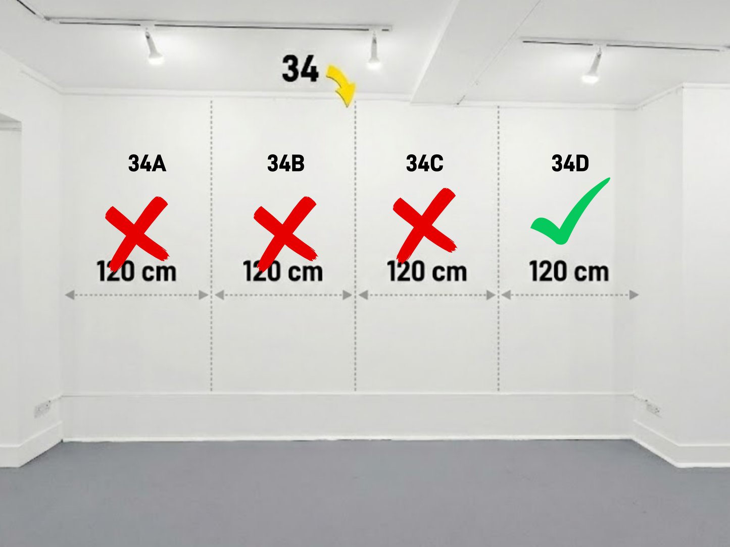 Wall 34D – 120 cm