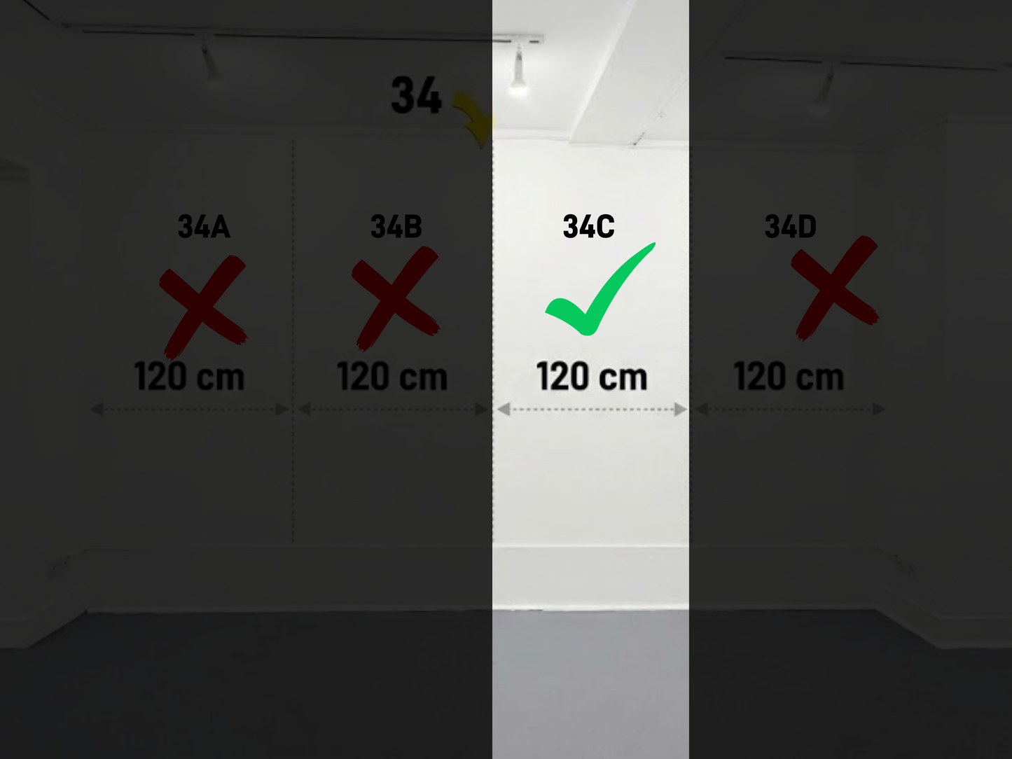 Wall 34C – 120 cm