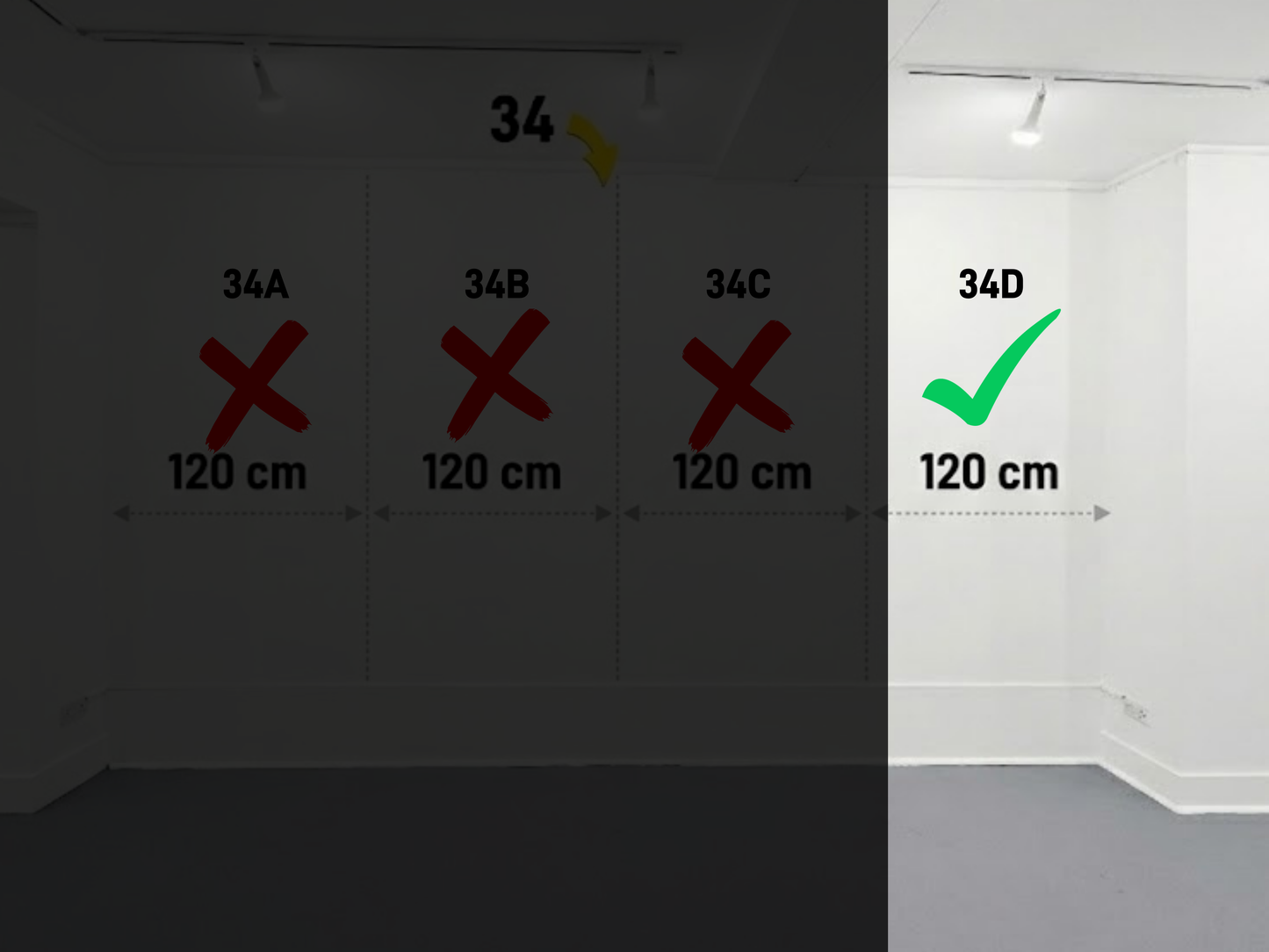 Wall 34D – 120 cm